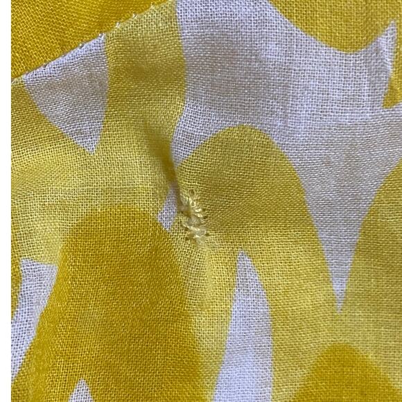 Boden Tunic Mini Dress Embellished Horseshoe Neckline Abstract Printed Yellow 18 - Picture 4 of 9